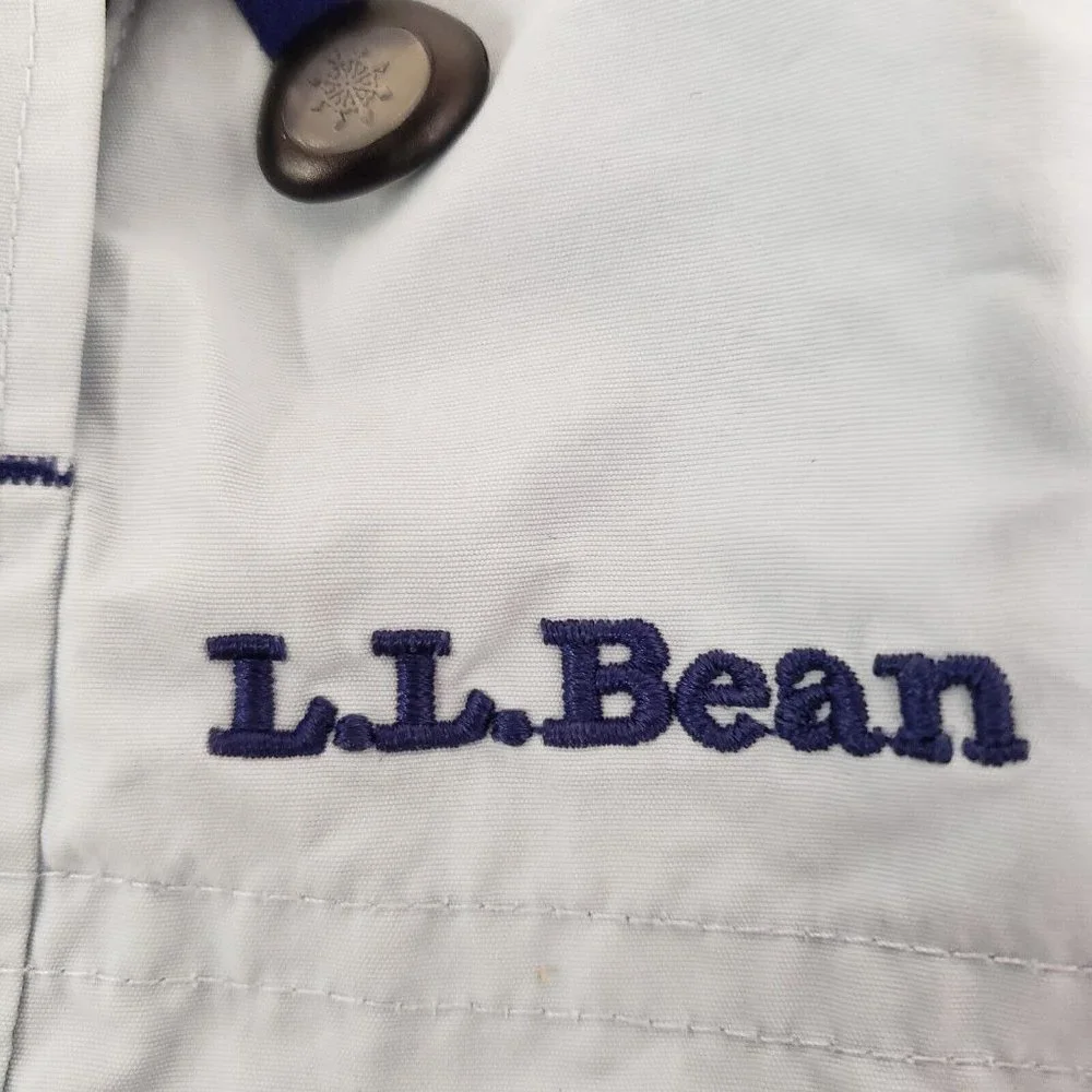 Ll Bean Womens Trail Model Waterproof 3 In 1 Jacket Size XL Blue Hooded Pockets - Picture 10 of 16